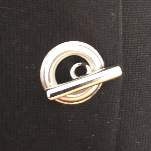 PREMISE STUDIO ELEGANT CARDIGAN WITH SILVER BUTTON - Picture 3 of 5